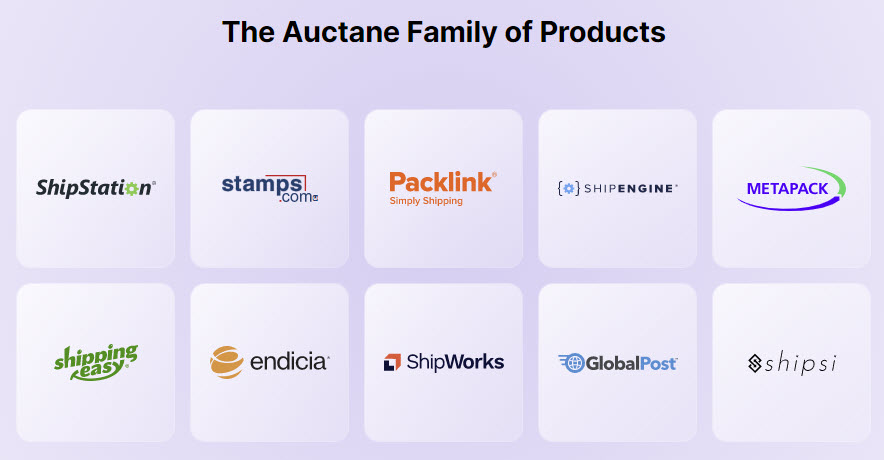 Auctane portfolio